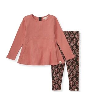 Burt's‎ Bees Baby Floral Arches Organic Cotton Set Size 3-6 Mos